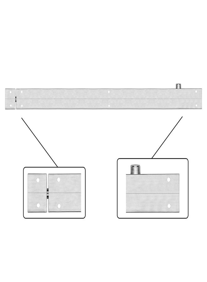 أتلانتيك مزلاج برج من الفولاذ المقاوم للصدأ من أتلانتيك موردن، طوله 18 بوصة، مناسب للمنازل والمكاتب والأبواب والنوافذ، كما أنه مناسب للأبواب الرئيسية والحمامات، سهل التركيب (لونان فضيان، عبوة من قطعتين). - Image 4